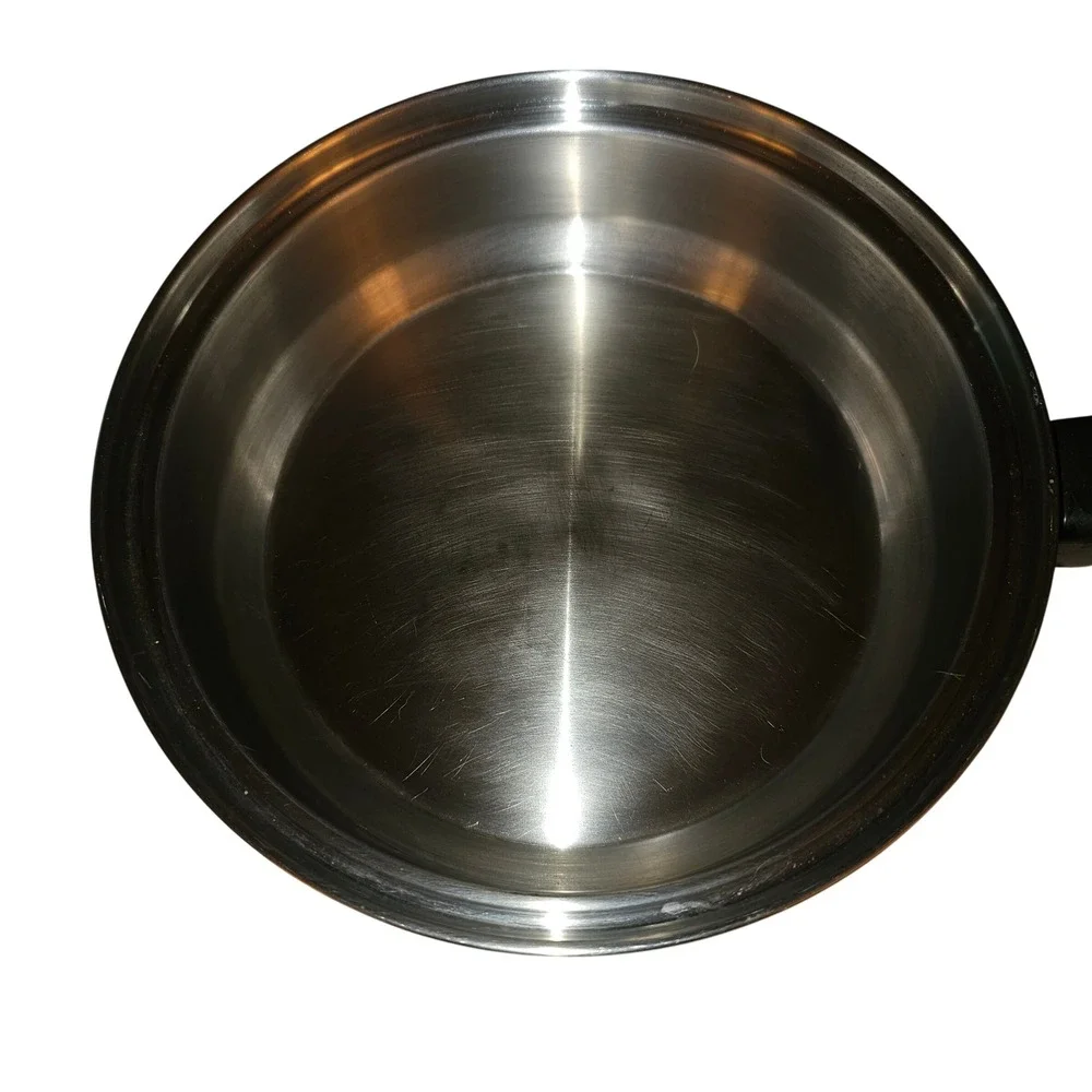 Lustre Craft 5-Ply T304 Stainless Steel Skillet Steamer Set Made in‎ USA 9 Inch